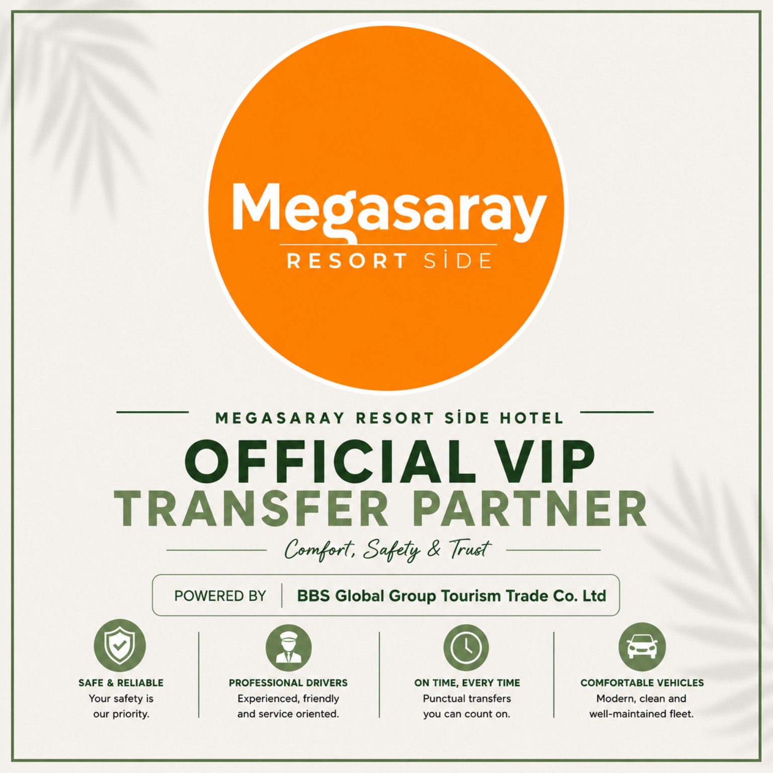 Megasaray Resort Side Hotel Transfer | Antalya Havalimanı VIP Transfer | BBS Transfer