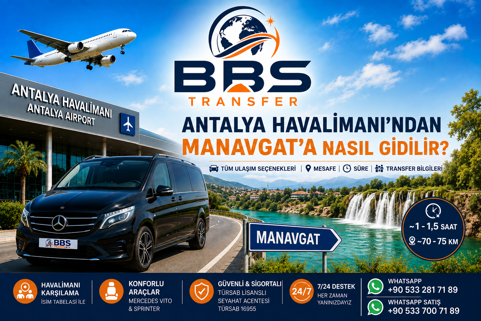 Antalya Havalimanı’ndan Manavgat’a Nasıl Gidilir?